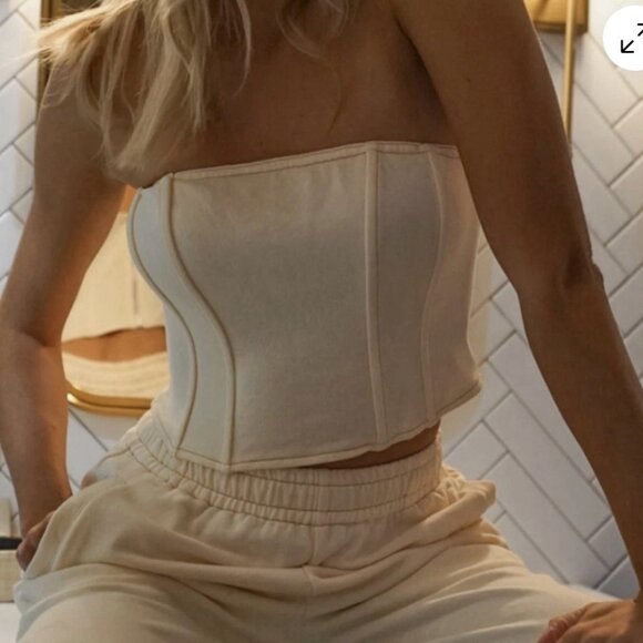 YELLOW The Label 	Wren Corset Set — Porcelain Small - Picture 2 of 6